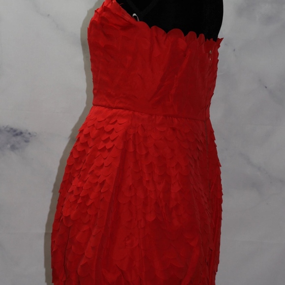 Ark & CO Red Ruffle Halter Dress - Picture 8 of 9
